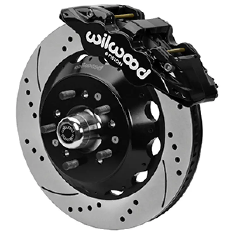 Wilwood Aerolite 6R Vented Gt Rotor — 14-Inch Drilled, Fits 1965–1968 Chevrolet Impala Drum Spindles 1