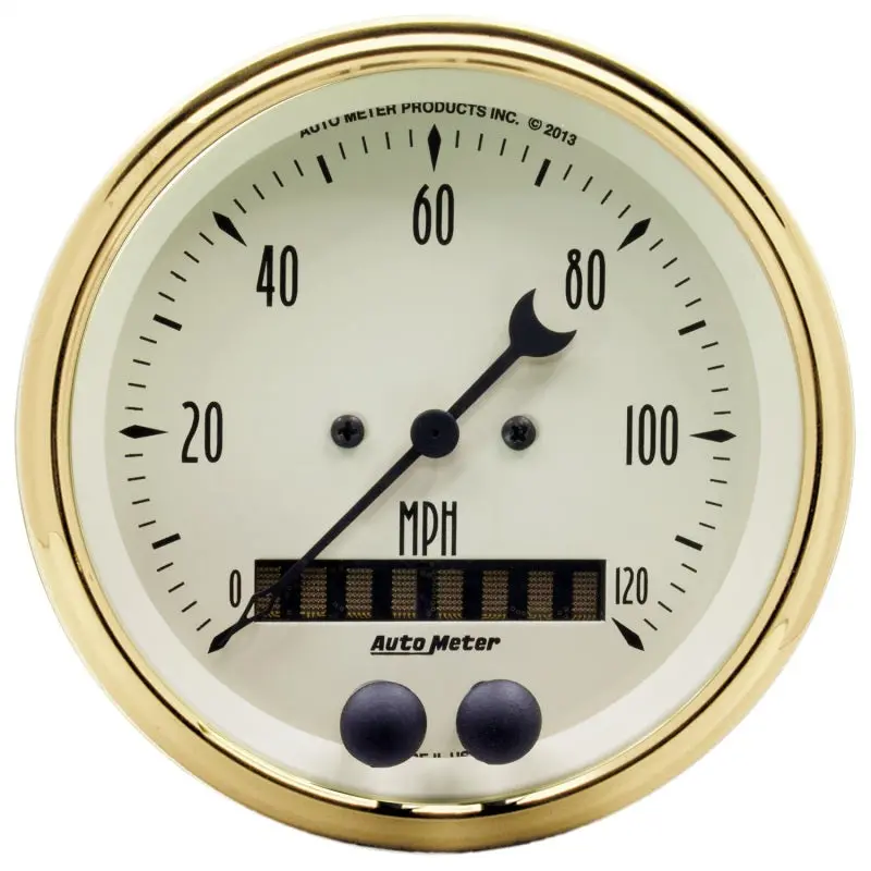 Autometer Golden Oldies Gps Speedometer – 3-3/8 Inch Dial, 0–120 Mph Range 1