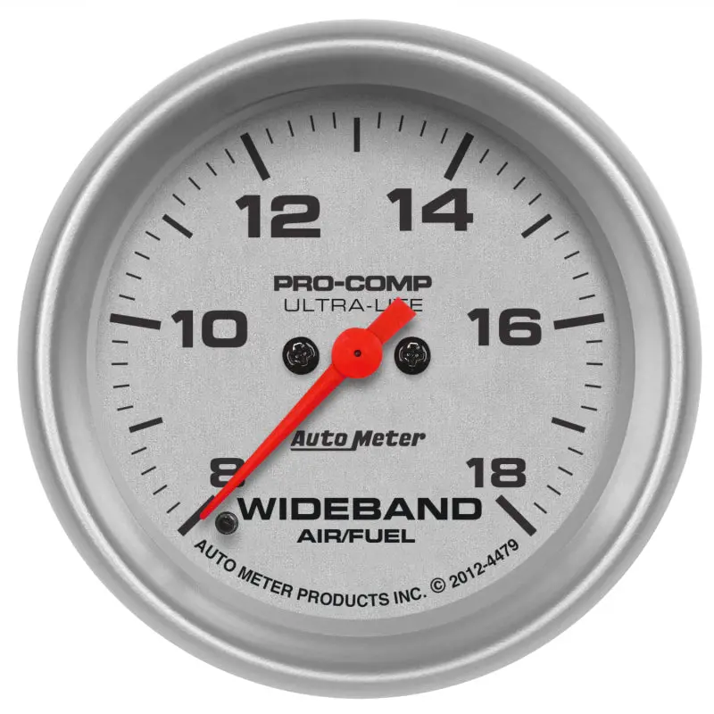 Autometer Ultra-Lite Wideband Air/Fuel Ratio Gauge – 2-5/8 Inch Analog Display (8:1 To 18:1 Afr Range) 1