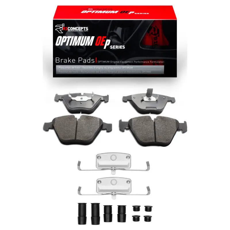 R1 Front Brake Pad & Hardware Kit For 2004–2013 Bmw 525I (Usa/Canada Models) 1