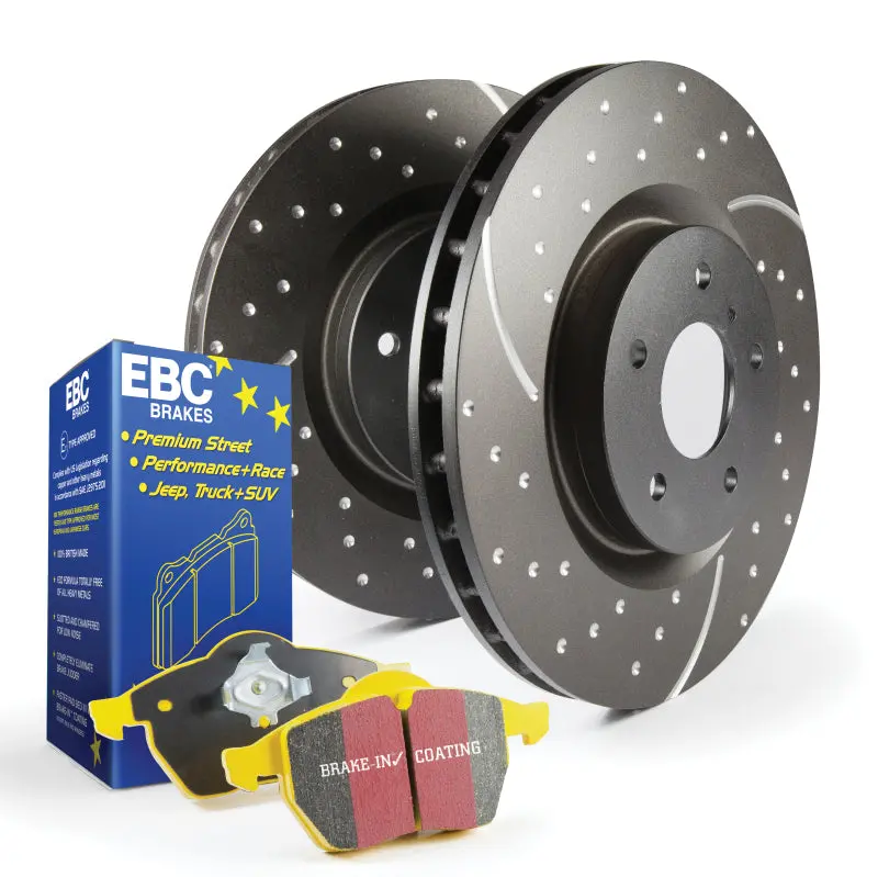 S5 Kits Brake Package: Yellowstuff Performance Pads + Gd Slotted Rotors 2