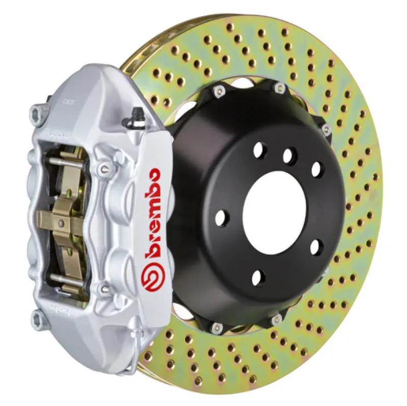 Brembo Gt Big Brake Kit For 2006–2009 Porsche 997.1 Gt3/Gt3 Rs – 380X28Mm Drilled Rotors, Silver 1