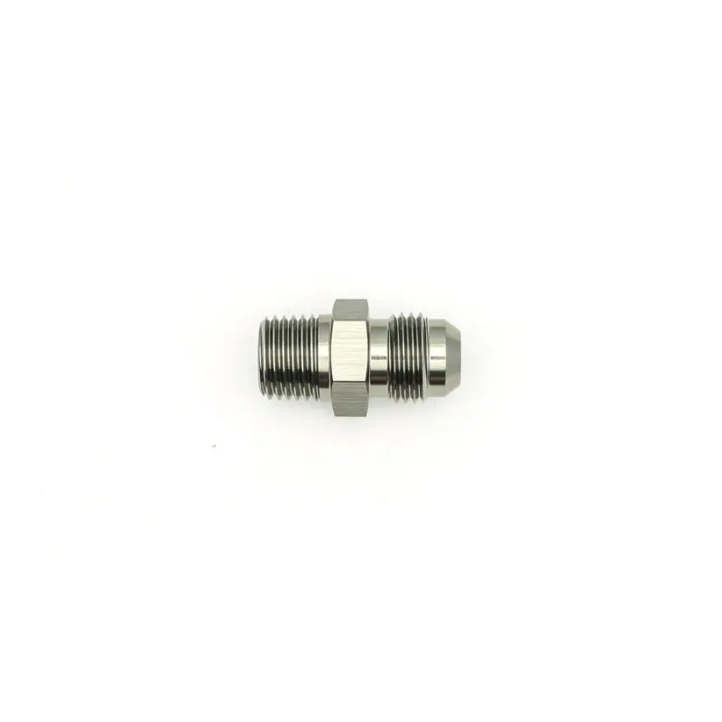 Deatschwerks 6An Male Flare To 1/4" Male Npt Adapter – Matte Black Anodized 2