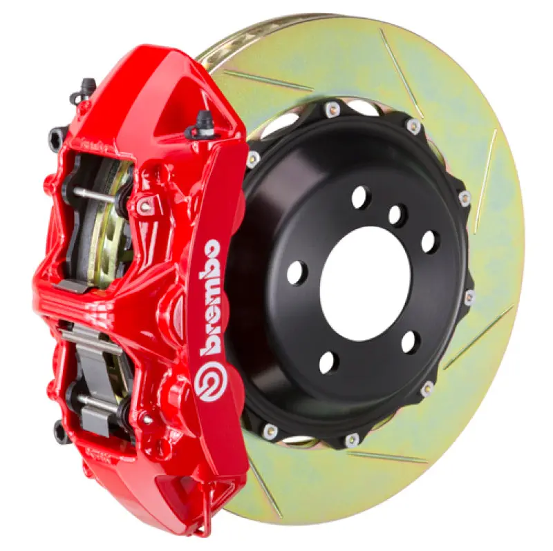 Brembo Front Gt Big Brake Kit For 1992–2000 Dodge Viper Rt-10 & Gts – 6-Piston Calipers With 380X32Mm Two-Piece Slotted Rotors (Type-1 Red) 1